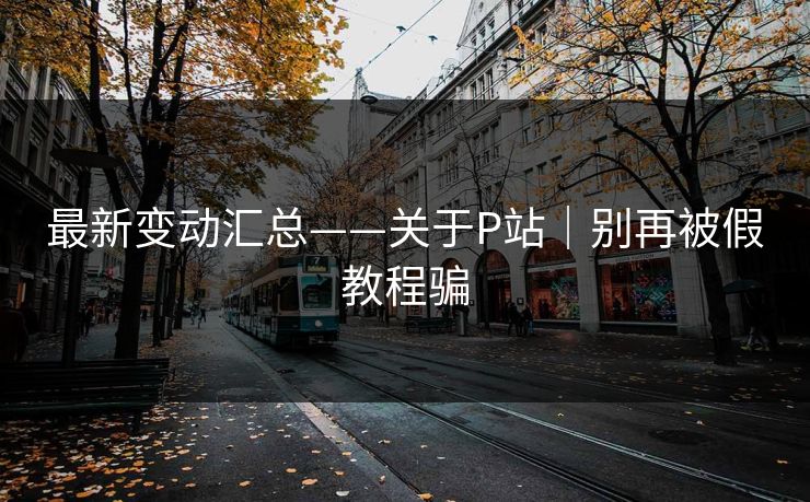 最新变动汇总——关于P站｜别再被假教程骗
